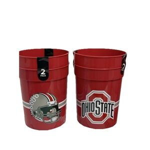 NEW! 4-Pack Ohio State Buckeyes  Plastic Cups - 25oz - Officially Licensed NFL